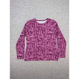 The Talbots‎ Tee Paris AOP Womens Medium City Graphic Print Cotton Top Crew Neck